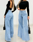 Kit 2 Calças Jeans Pantalona , Mon e Flare