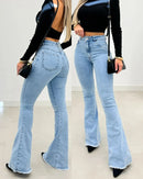 Kit 2 Calças Jeans Pantalona , Mon e Flare